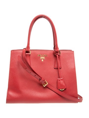 Saffiano Leather Top Handle Bag Medium