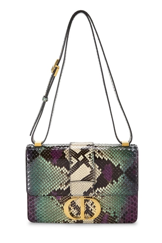 Multicolor Python 30 Montaigne Box Bag