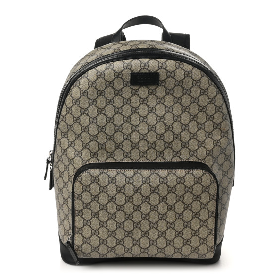 Gucci GG Supreme Monogram Medium Backpack Black