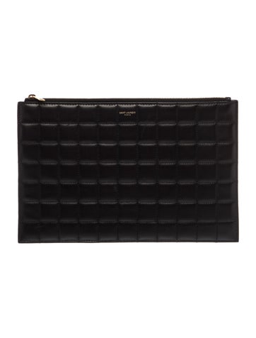 Saint Laurent Leather Clutch