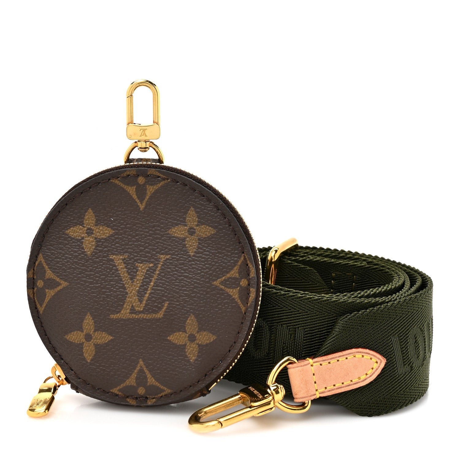 Monogram Multi Pochette Accessories Bandouliere Shoulder Strap Kaki