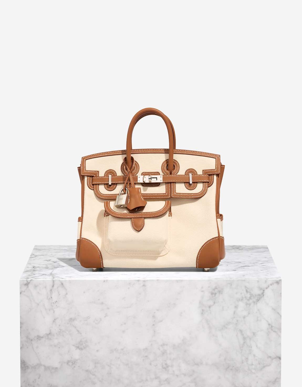 
		Birkin Cargo 25 Swift / Toile Gold / Au Écru    