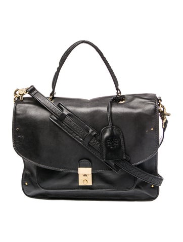 Leather Top Handle Bag Vintage