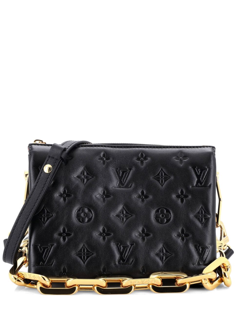 Coussin Bag Monogram Embossed Lambskin BB crossbody bag