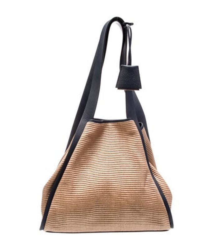 Akris Raffia Shoulder Bag
