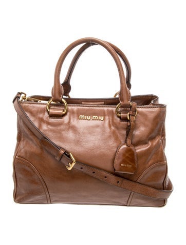 Leather Top Handle Bag