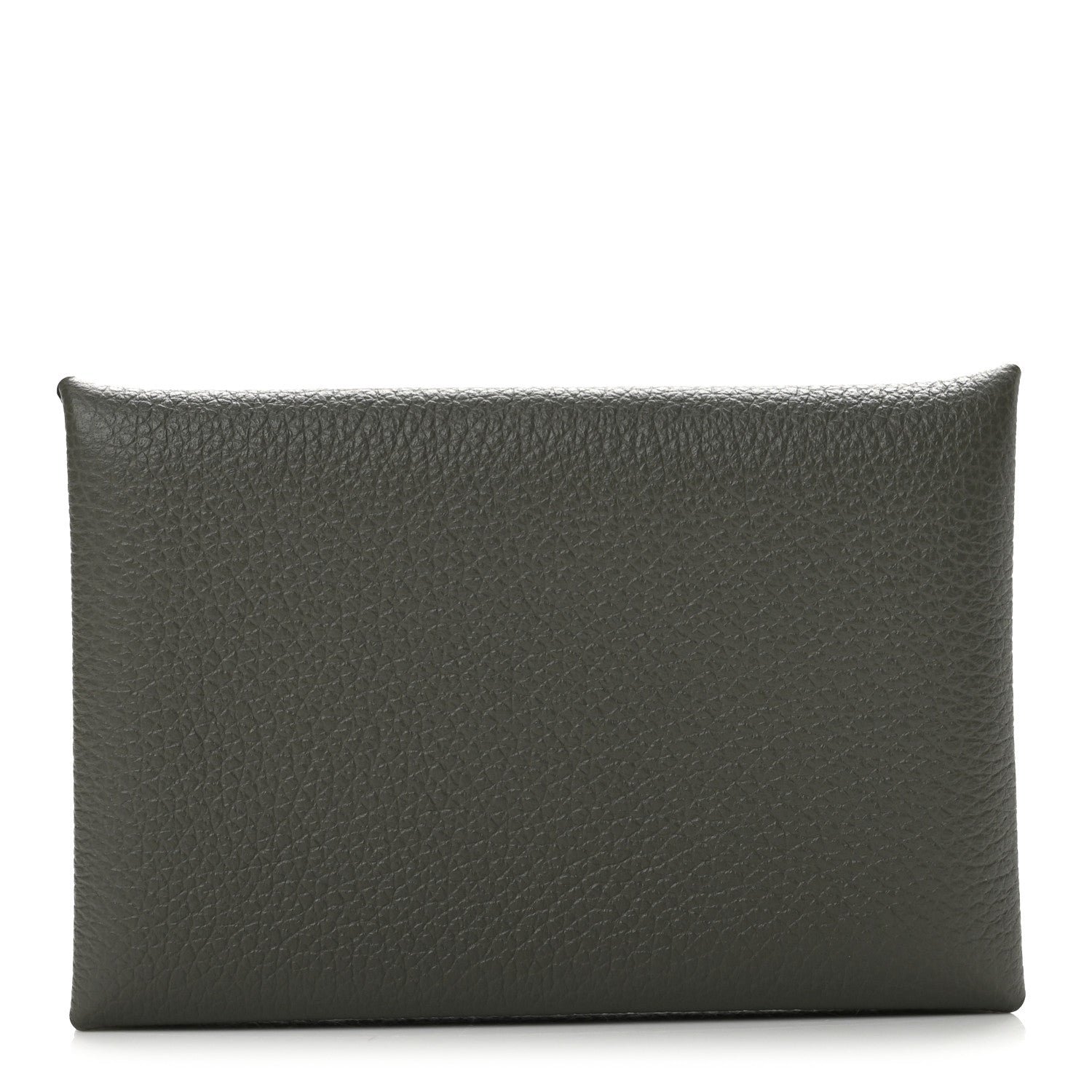Hermes Evercolor Calvi Card Case Gris Meyer