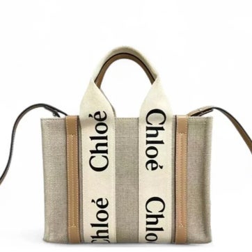 Canvas Woody Ribbon Tote Small