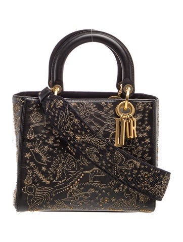 Toile de Jouy Zodiac Lady Dior Medium