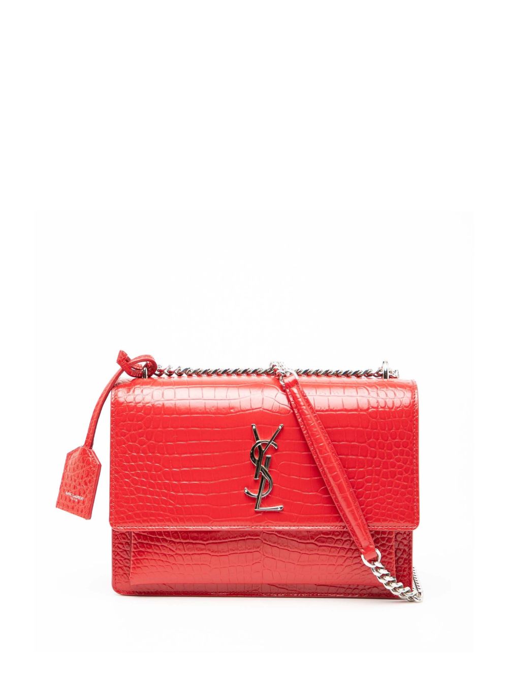 2017 Medium Croc Embossed Monogram Sunset Bag crossbody bag