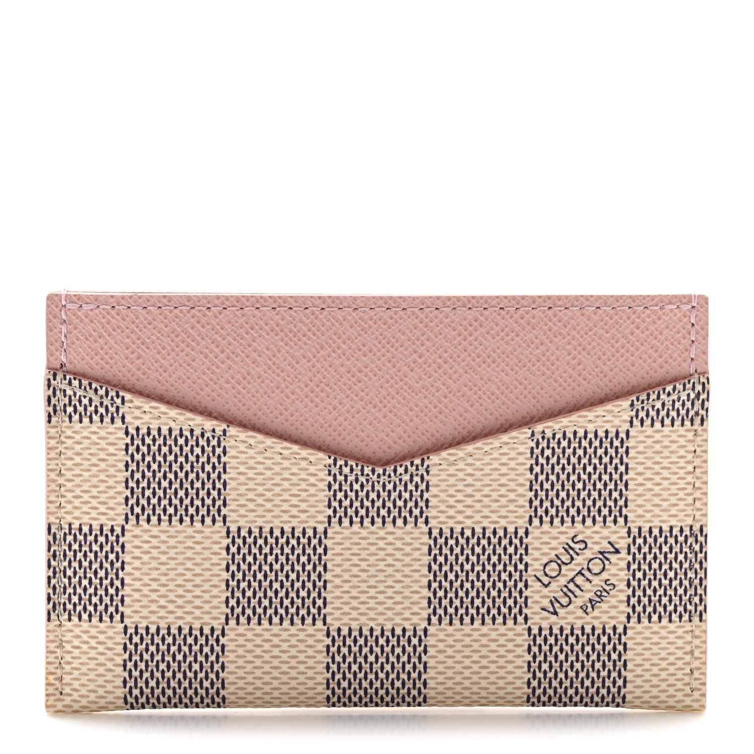 Louis Vuitton Damier Azur Daily Card Holder Rose Ballerine