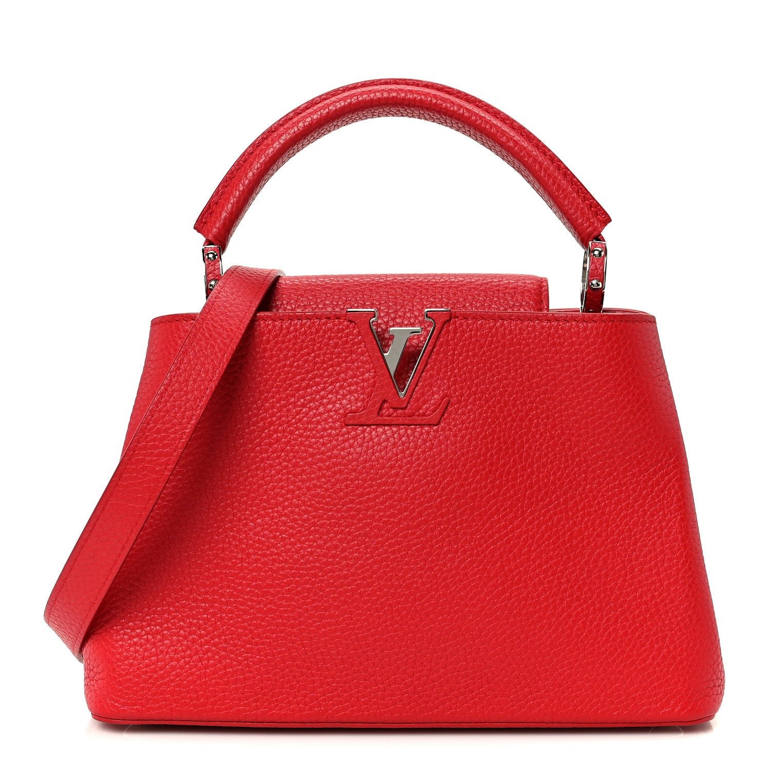Louis Vuitton Taurillon Capucines BB Scarlet Red