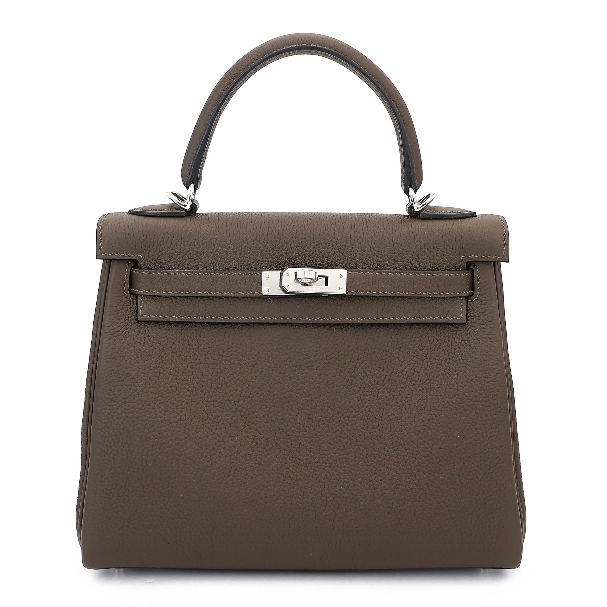 Brand New ( Rank N ) HERMÈS Kelly 25 Vert Loden (V8) Togo Palladium hardware G (2026)