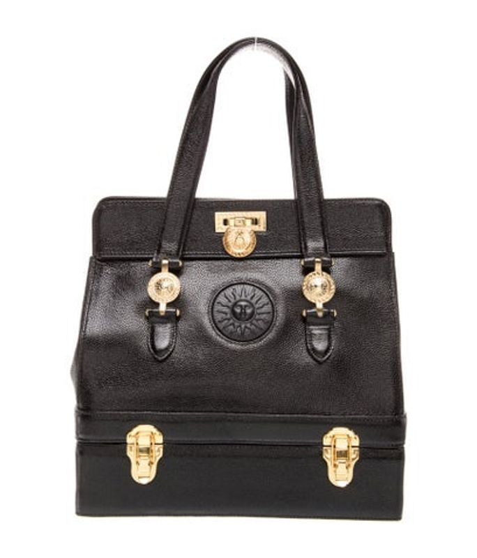 Versace Leather Top Handle Bag Vintage