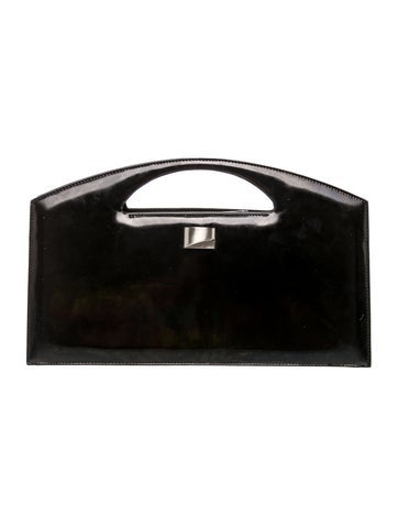 Patent Leather Top Handle Bag Vintage