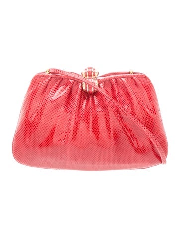 Embossed Leather Shoulder Bag