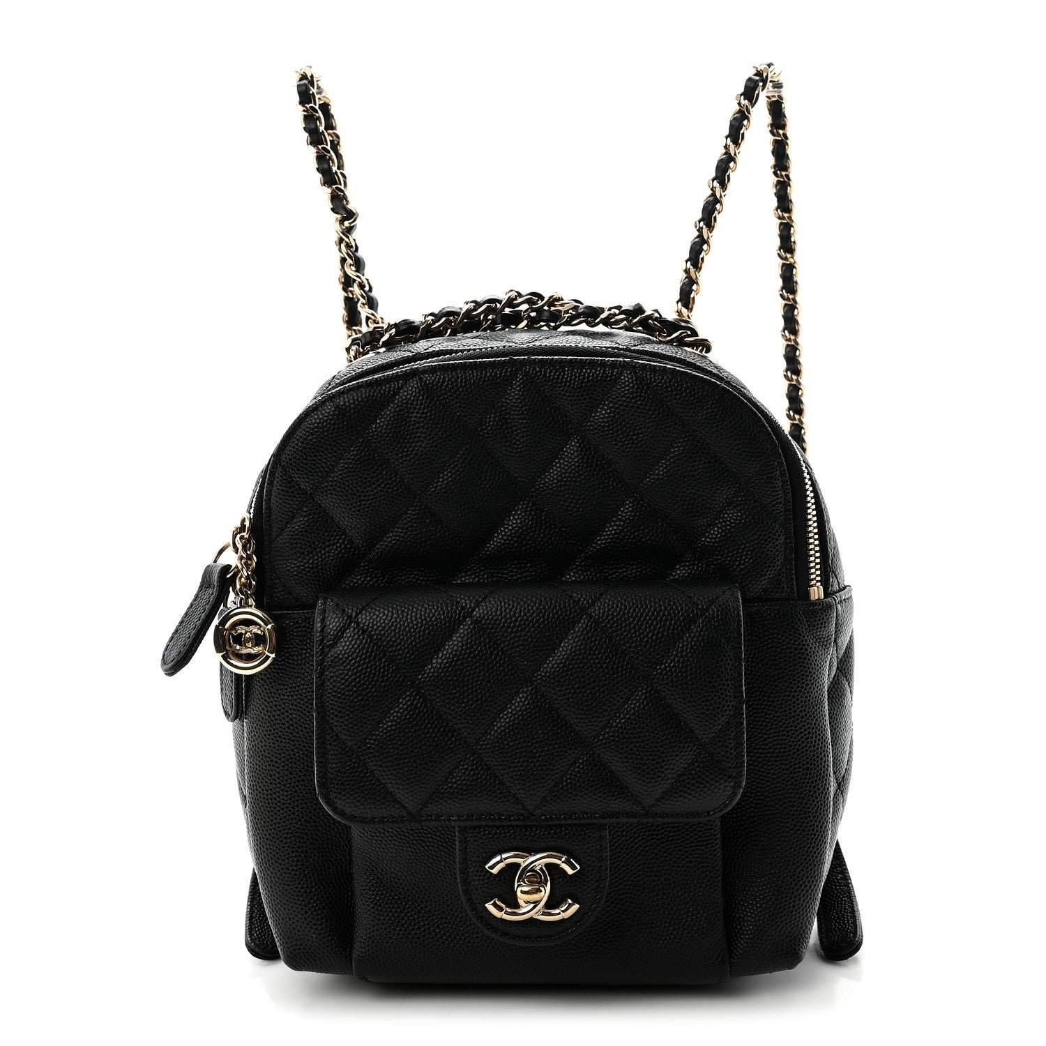 Chanel Caviar Quilted Small CC Day Backpack Black