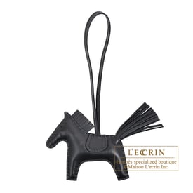 Hermes Rodeo charm PM Black Agneau