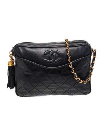 Quilted Tassel Camera Bag