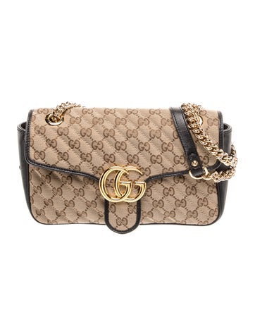 GG Canvas Marmont Small