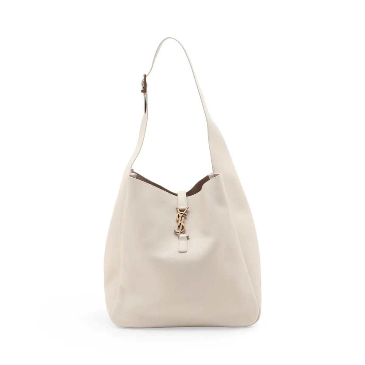 Saint Laurent Paris LE 5 A 7 Large 753837 Leather Shoulder bag Beige