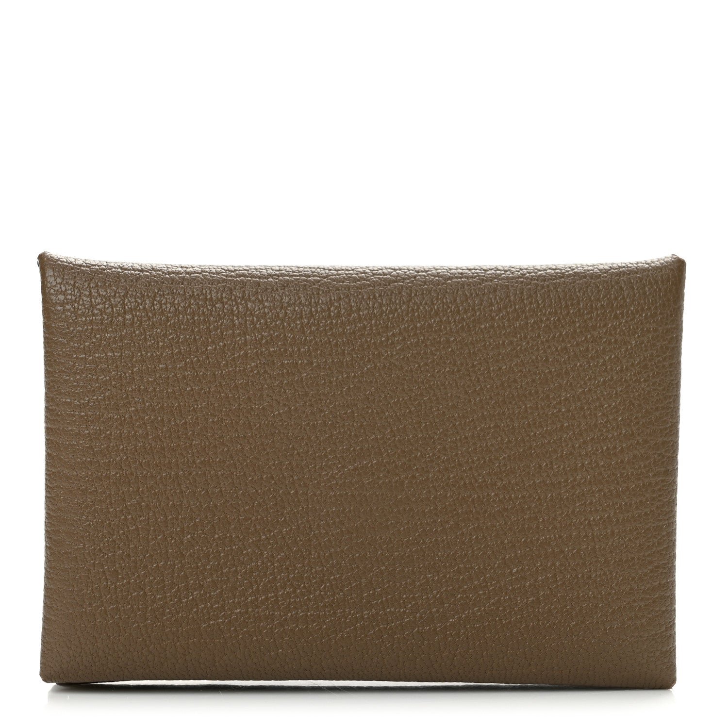 Hermes Chevre Mysore Calvi Card Case Etoupe