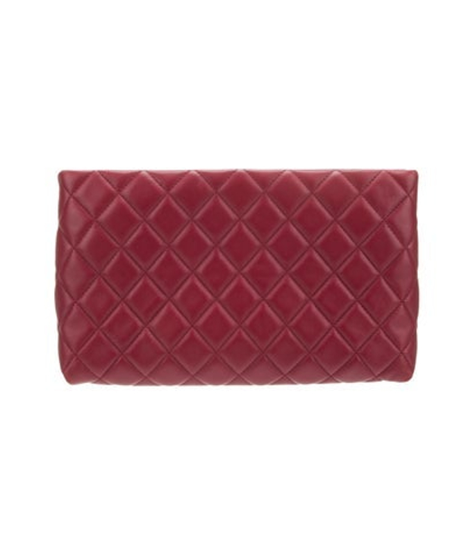 Chanel Quilted Cc Frame Clutch