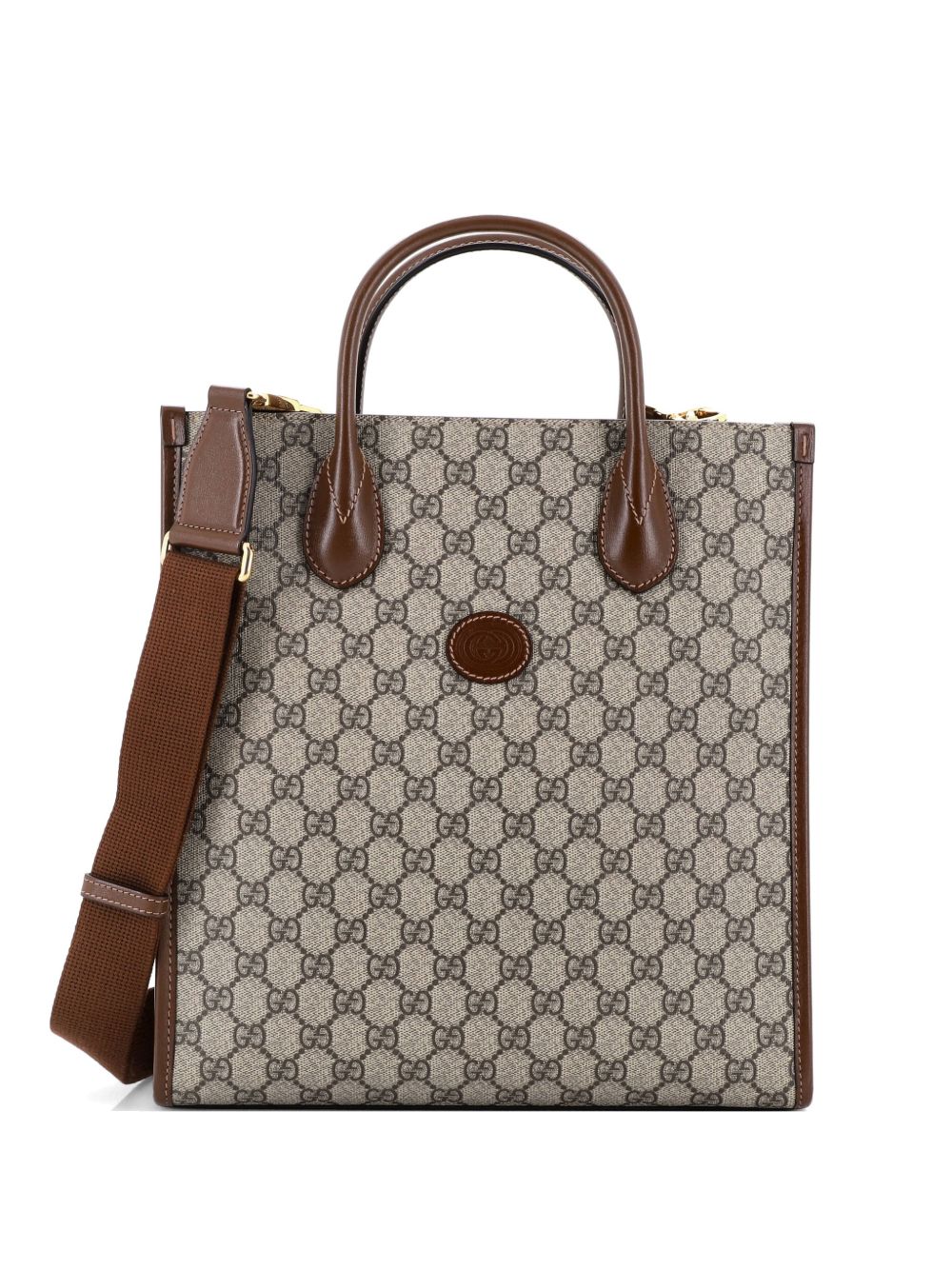 Interlocking G GG Coated Canvas Vertical tote bag
