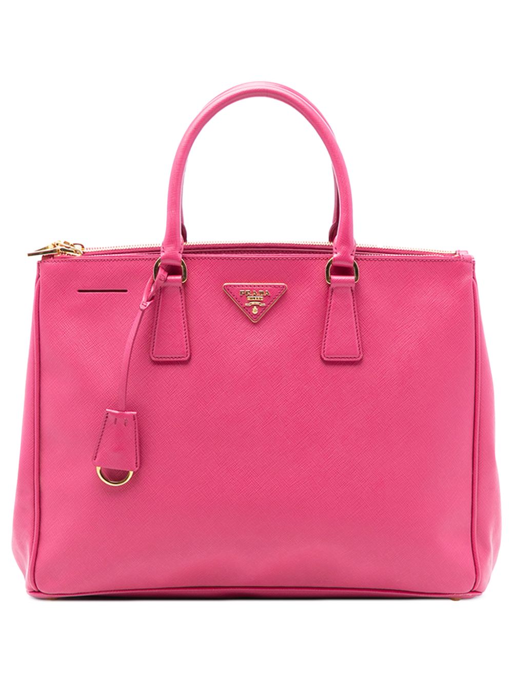 Prada 2010-2025 Medium Saffiano Lux Galleria Double Zip satchel