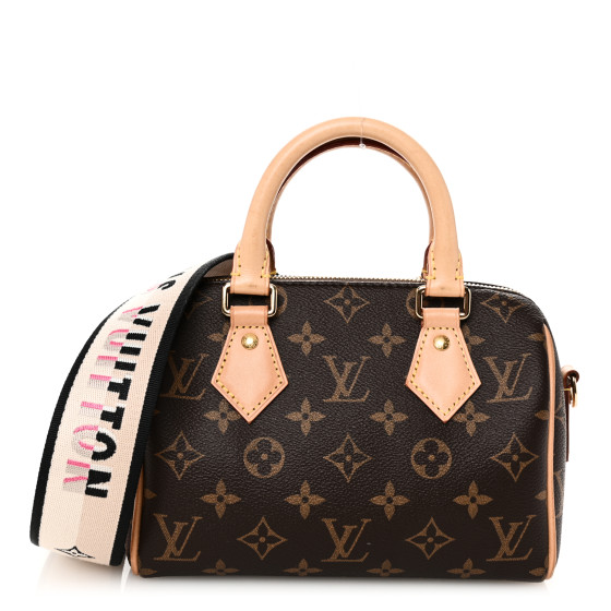 Louis Vuitton Monogram Speedy Bandouliere 20 Black