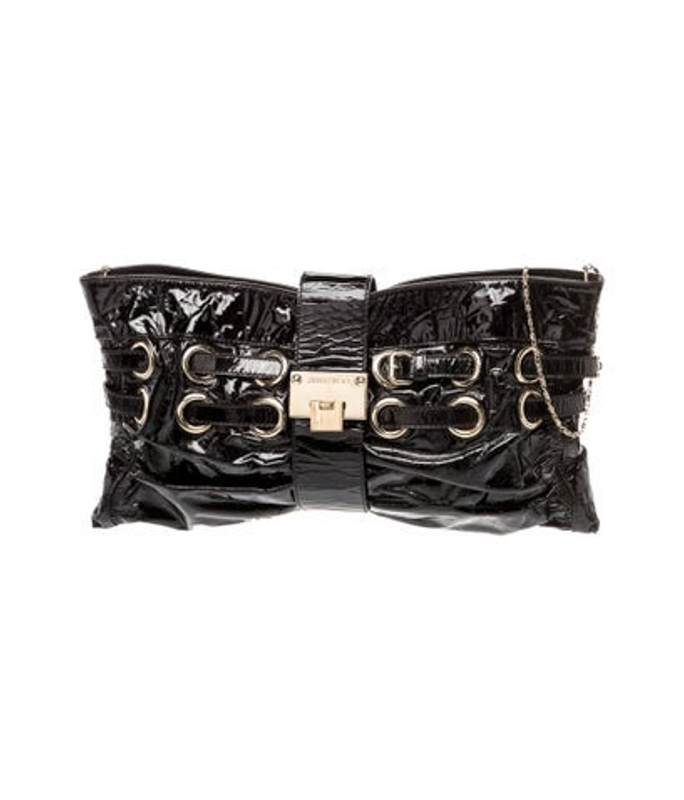 Jimmy Choo Choo Leather Clutch
