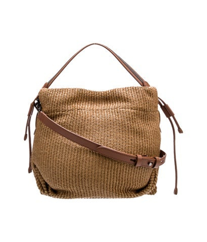 Brunello Cucinelli Cucinelli Raffia Top Handle Bag