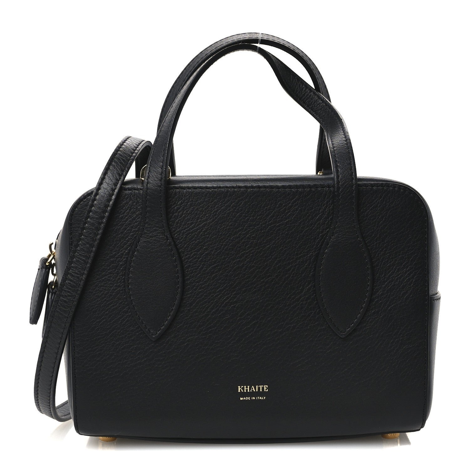 Khaite Khaite Pebbled Calfskin Small Maeve Bag Black