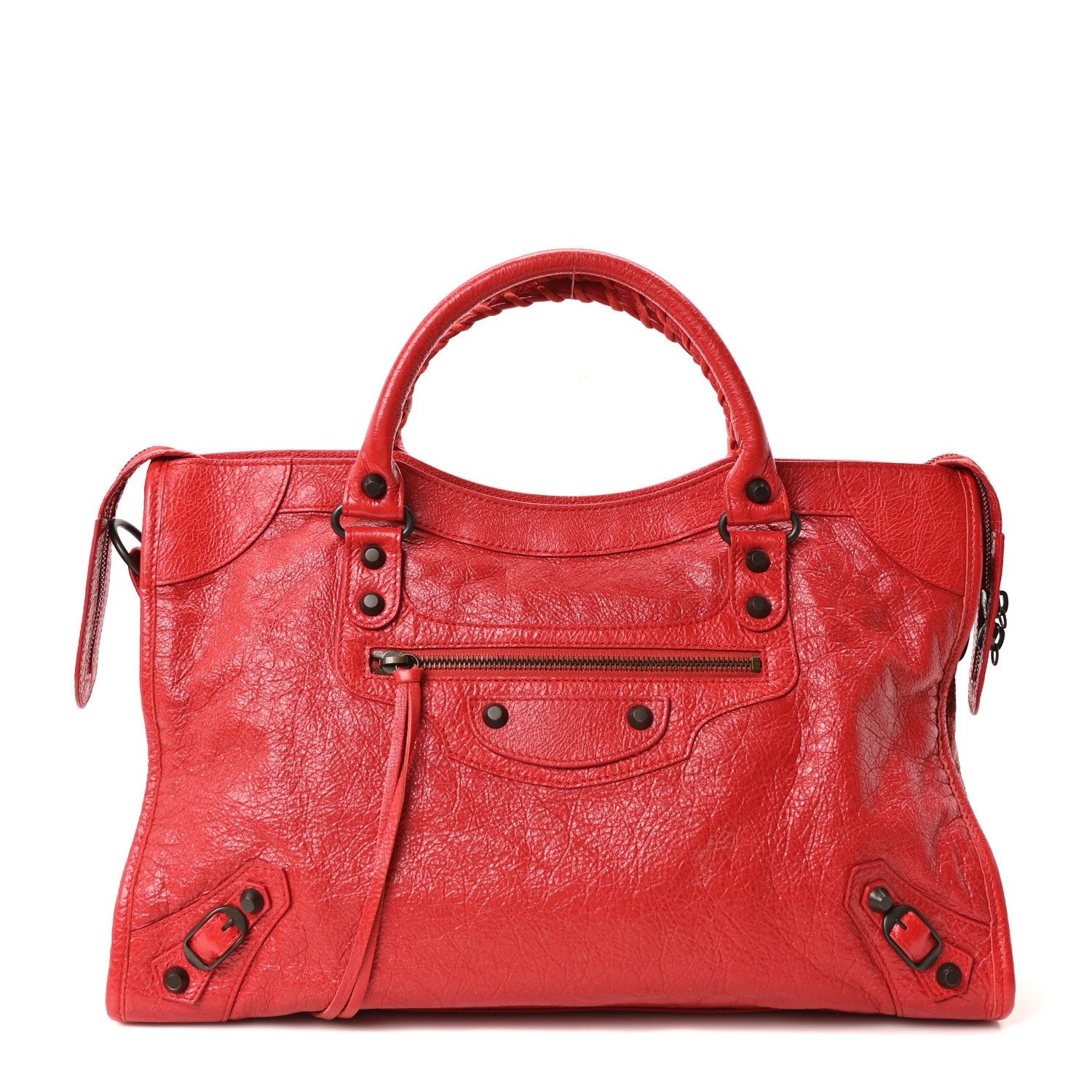 Balenciaga Agneau Classic Hardware City Rouge Tango