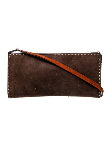 Suede Top Handle Bag