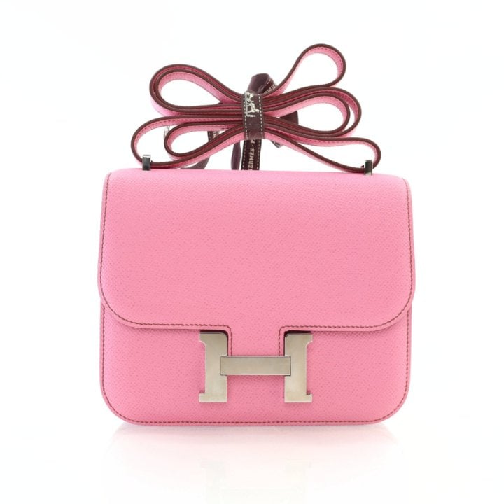 Hermes Bubblegum Epsom Mini Constance 18