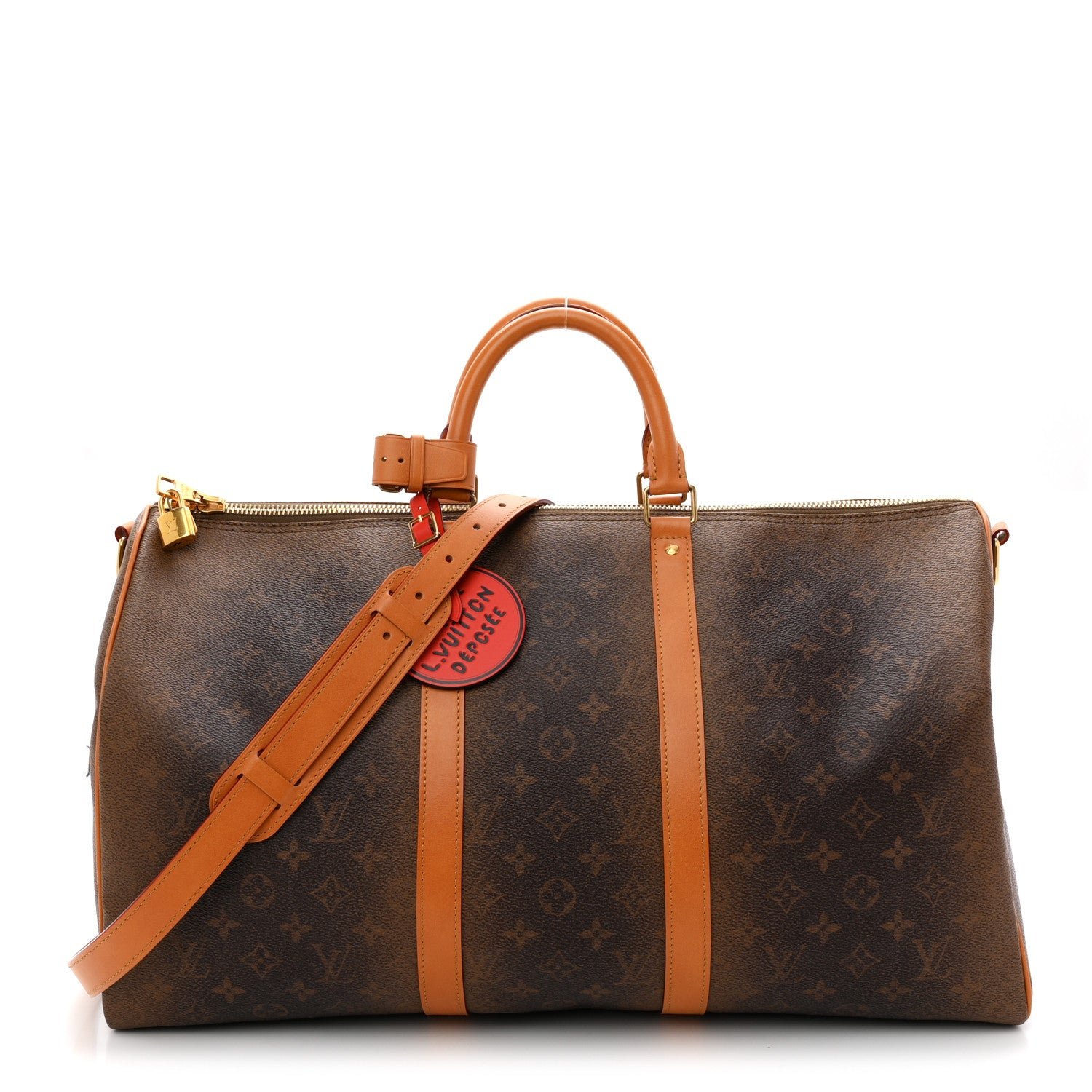 Louis Vuitton Monogram Dust Keepall Bandouliere 50