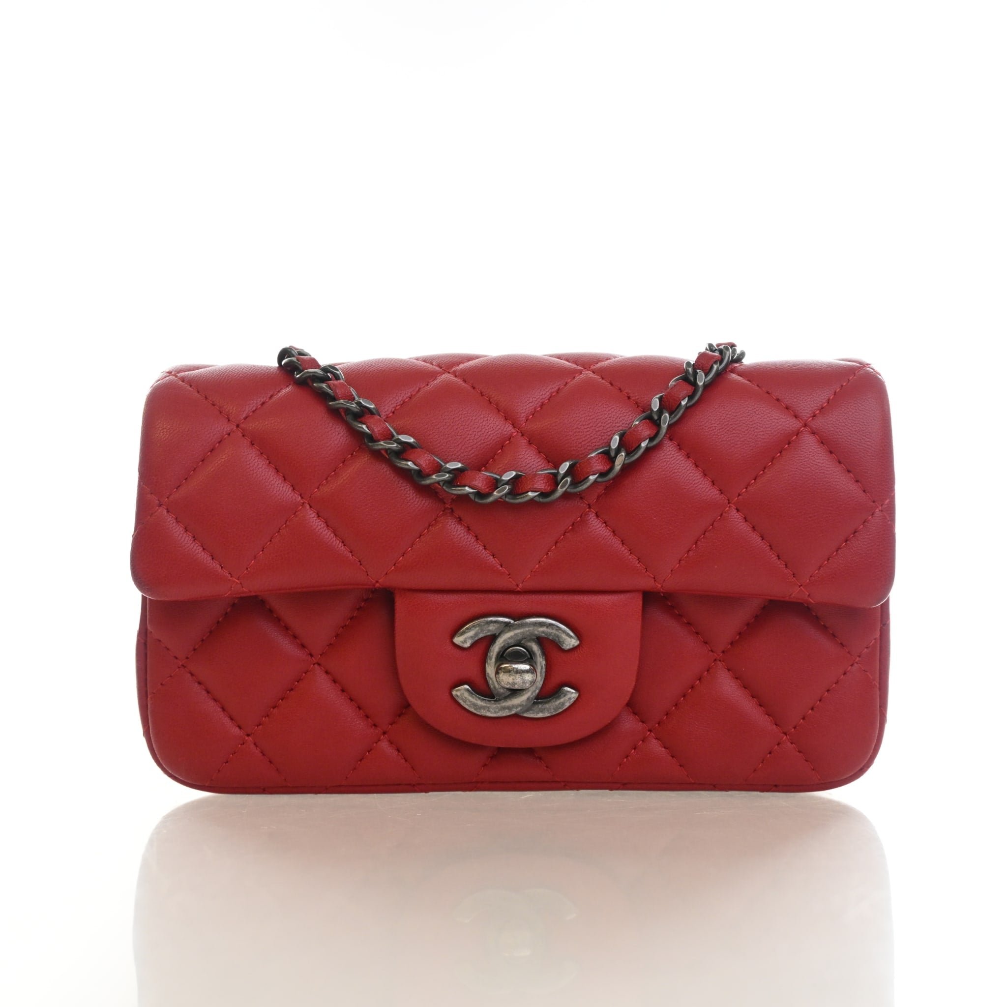Chanel Extra Mini Lambskin Rectangular Classic Flap Bag