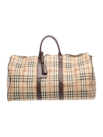 Burberry Haymarket Check Weekender Bag