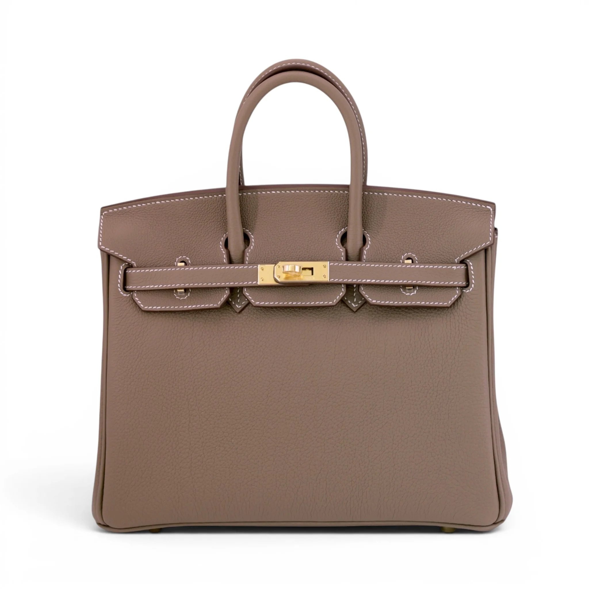 Brand New ( Rank N ) HERMÈS Birkin 25 Etoupe (18) Togo Gold hardware G (2026)