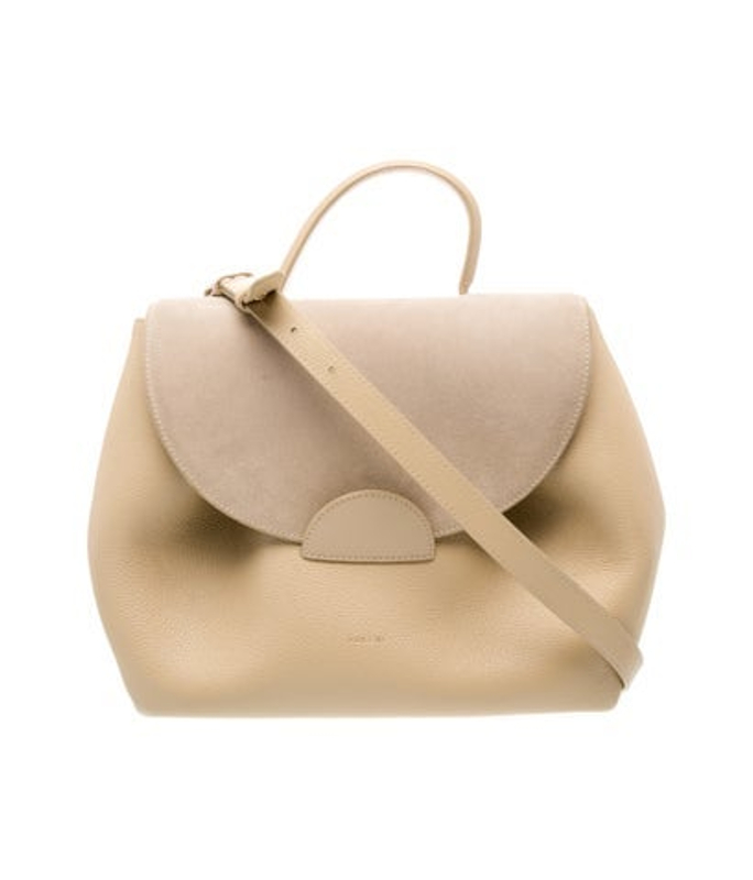 Polene Leather Top Handle Bag