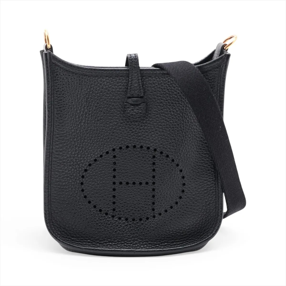 Hermès evelyn 16 TPM Amazon Taurillon Clemence Black Gold Metal Fittings