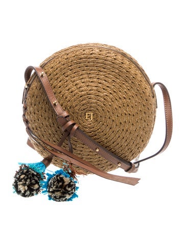 Raffia Crossbody Bag