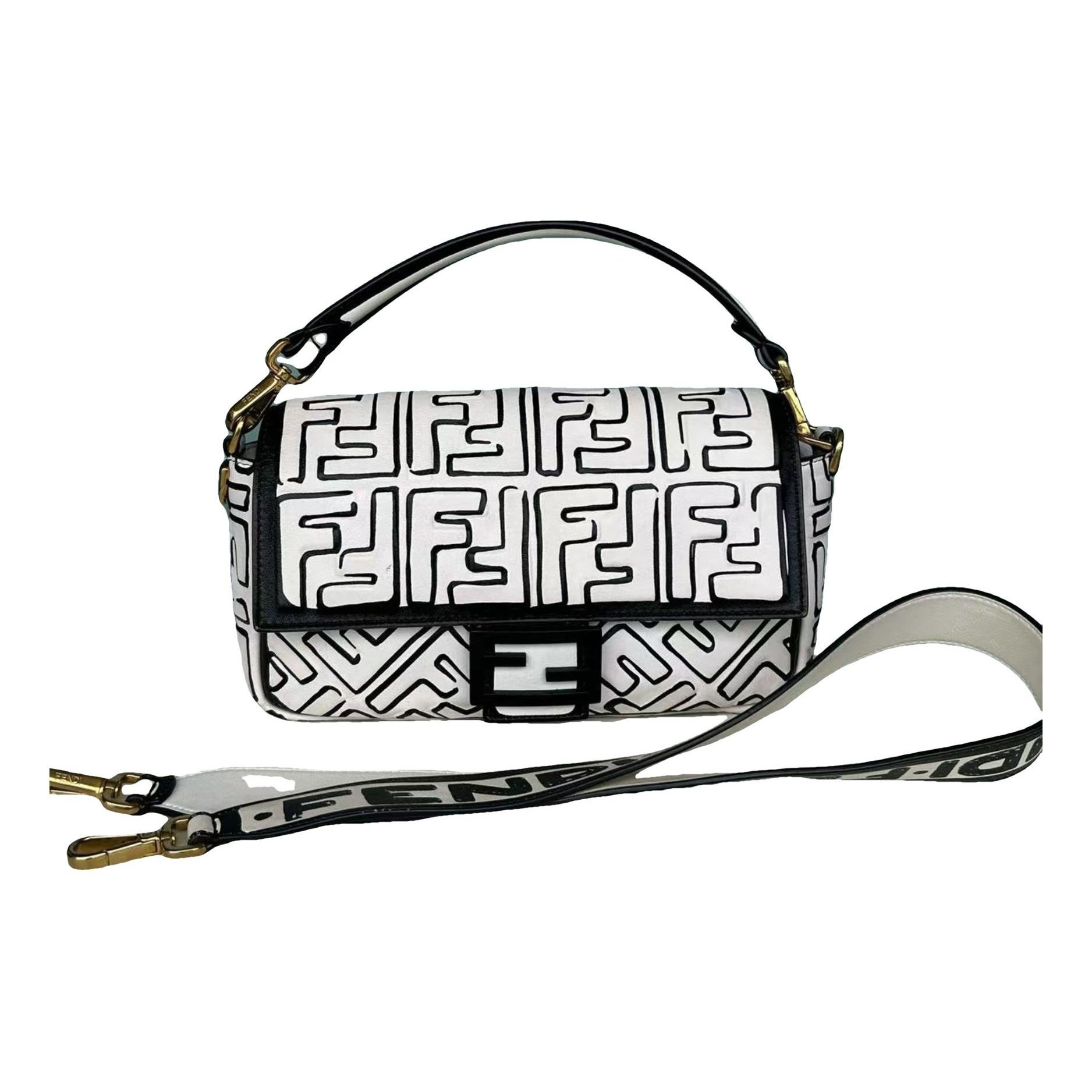 Baguette leather handbag