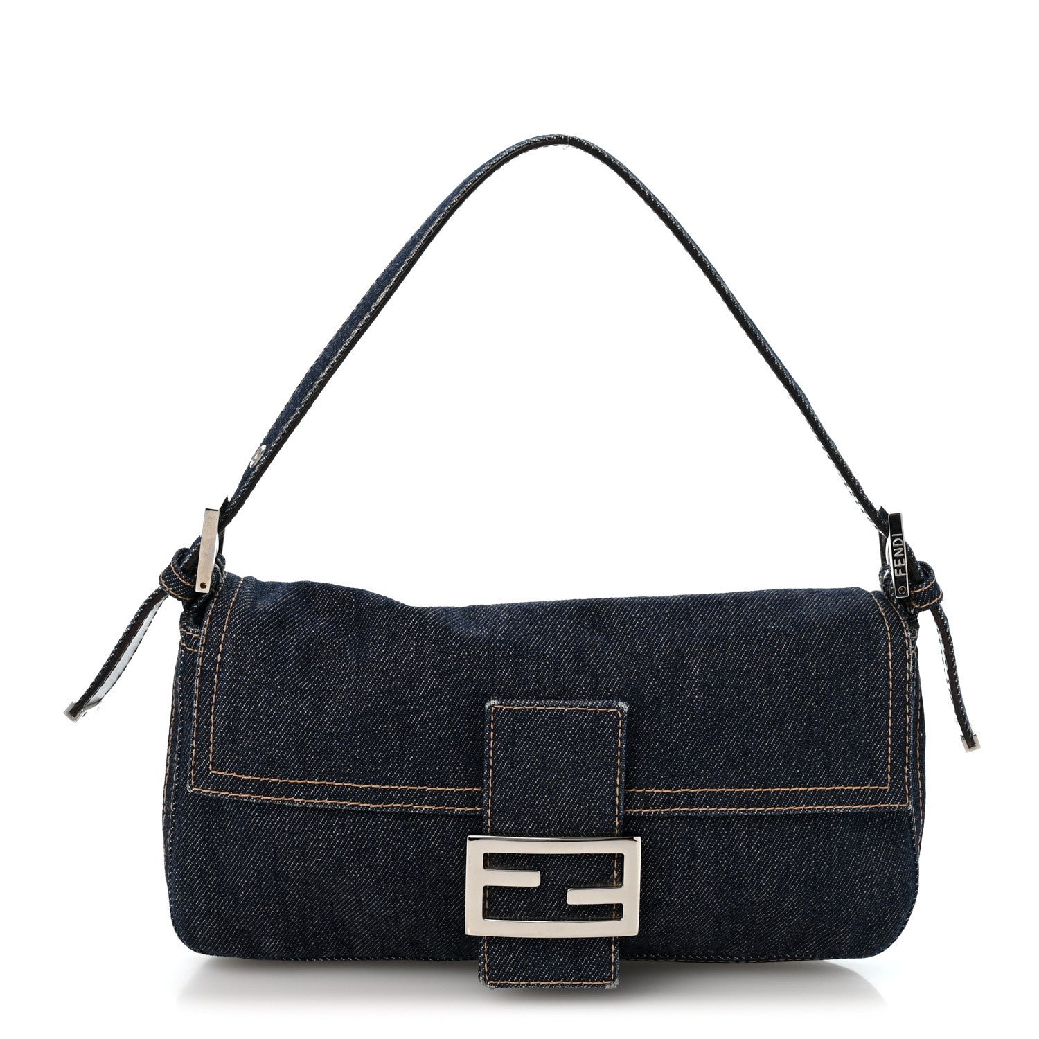 Fendi Denim Baguette Blue