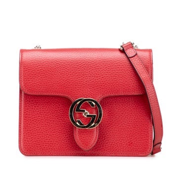 Small Dollar Calfskin Interlocking G Crossbody
