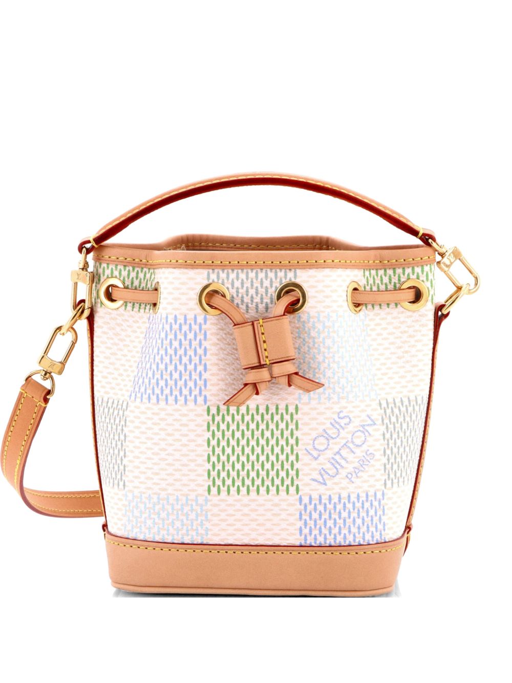 Noe NM Handbag Limited Edition Damierlicious Giant Nano bucket bag