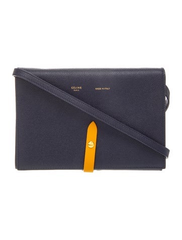Celine Leather Strap Clutch On Strap Bag