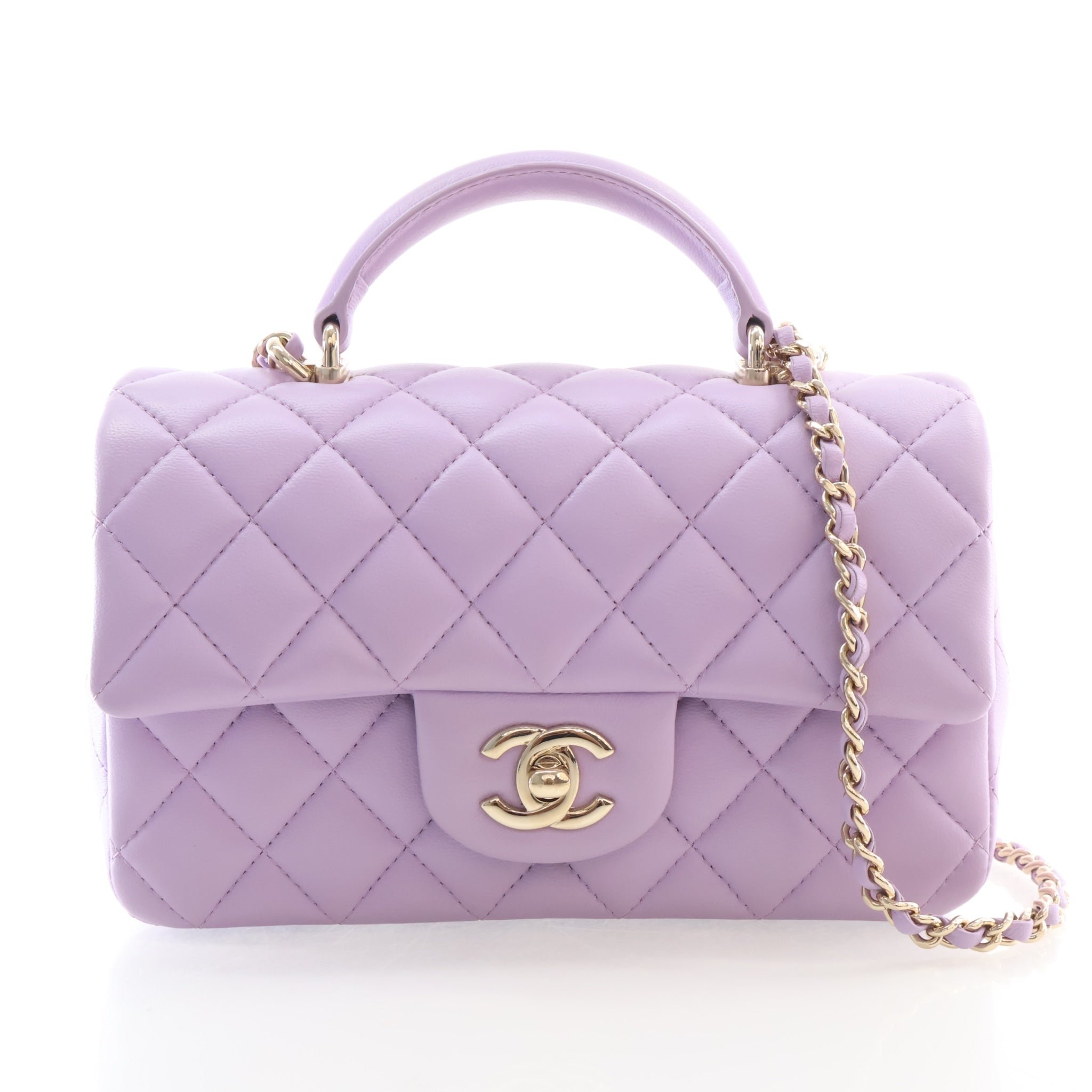 Chanel Mini Lambskin Classic Single Flap Bag