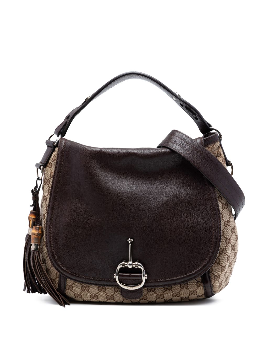 2016-2025 Large GG Canvas Techno Horsebit satchel